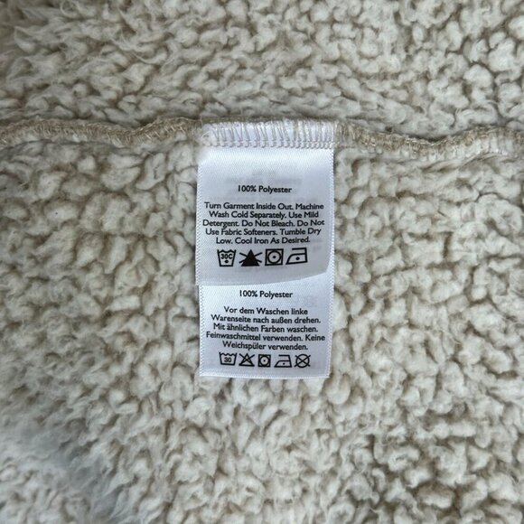 Eddie Bauer Sherpa Fleece 1/2-Zip Hoodie, Size XL, EUC - Picture 5 of 5